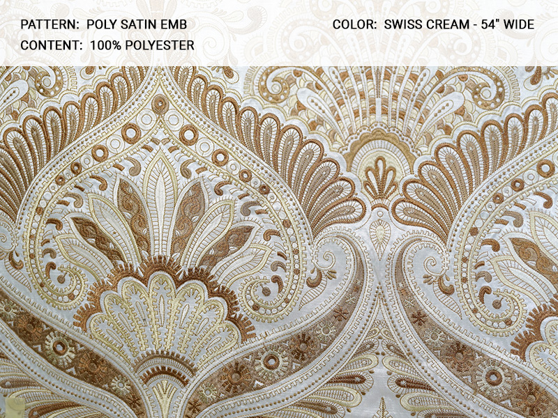 POLY SATIN fabric collection cover - Catania Silks